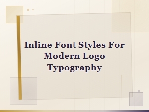 Inline Font Styles for Modern Logo Typography | Best Inline Logo Fonts
